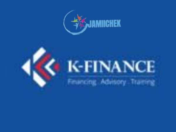 The image shows K-FINANCE logo, Jobs in Tanzania