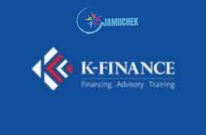 The image shows K-FINANCE logo, Jobs in Tanzania