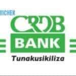 Image shows the CRDB BANK Jobs in Tanzania and Logo in decorative way