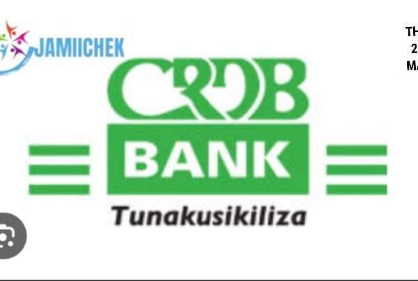 Image shows the CRDB BANK Tanzania Logo in decorative way