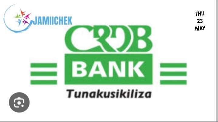 Image shows the CRDB BANK Tanzania Logo in decorative way