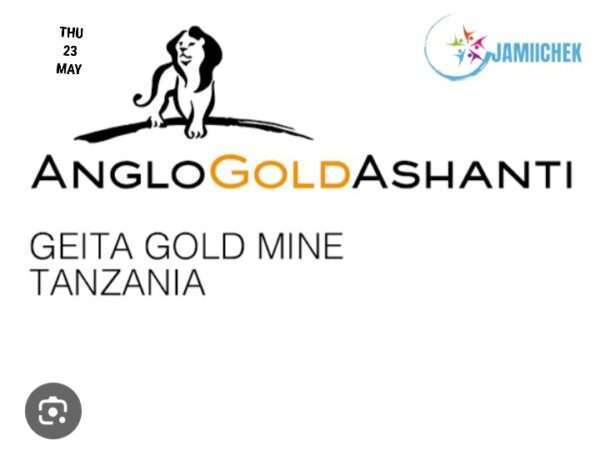 Image shows geita gold mine logo: Geita Gold Tanzania Mine Limited, Jobs in Tanzania